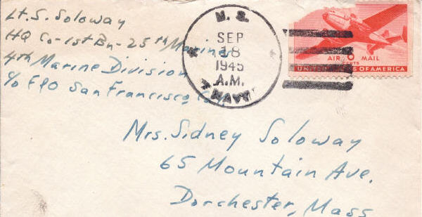 Sidney Soloway, 9-17-1945, The Jeeps, 2 pages
