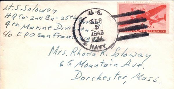 Sidney Soloway, 9-4-1945, On Maui, 2 pages