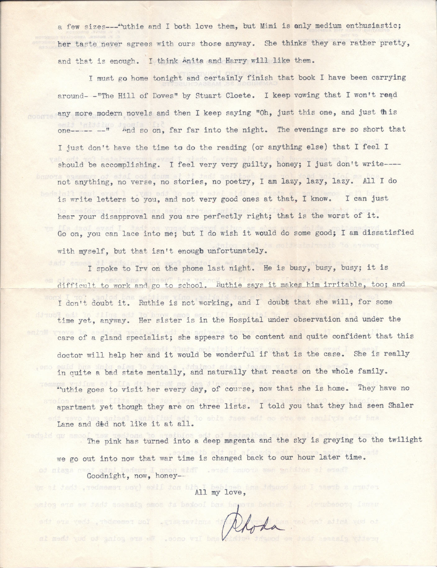 Rhoda Soloway Letters Album