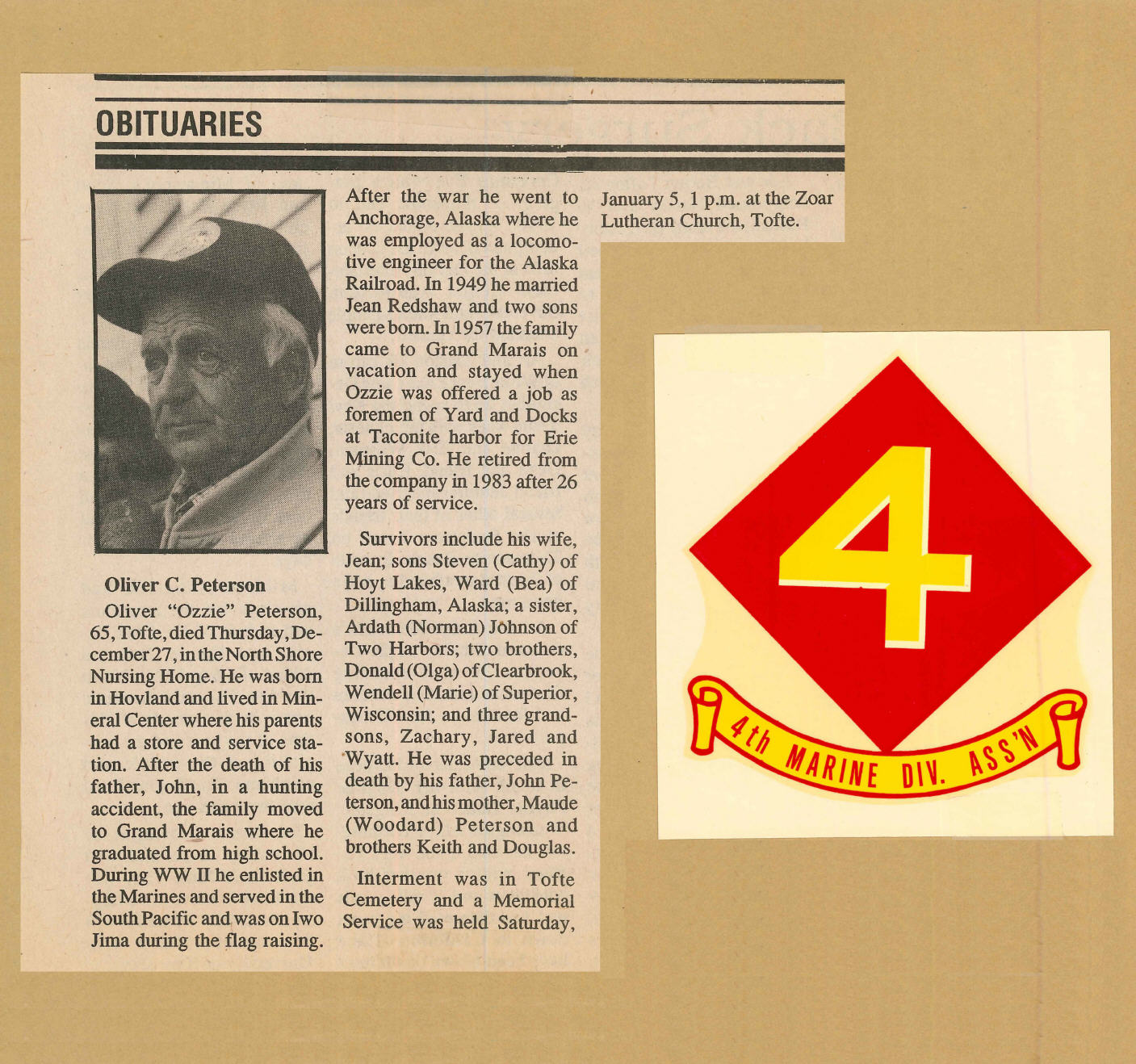 Oliver Calvin Peterson Photo Album