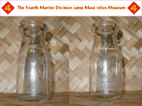 Waihee Farm phone 3761 half pint milk bottle