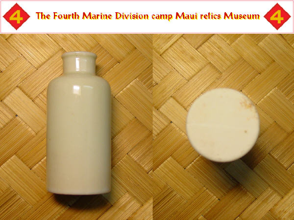 White ceramic bottle