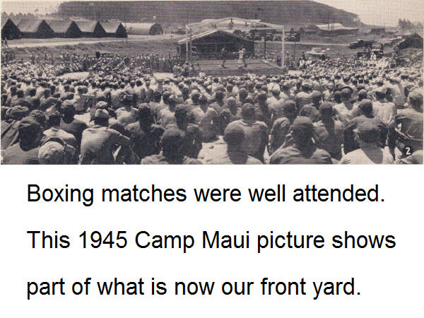 Camp Maui boxing in 1945