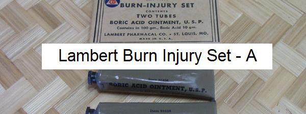 Lambert burn injury set - A