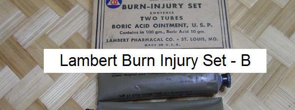 Lambert burn injury set - B