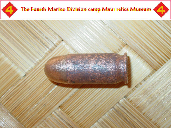 45 caliber pistol round