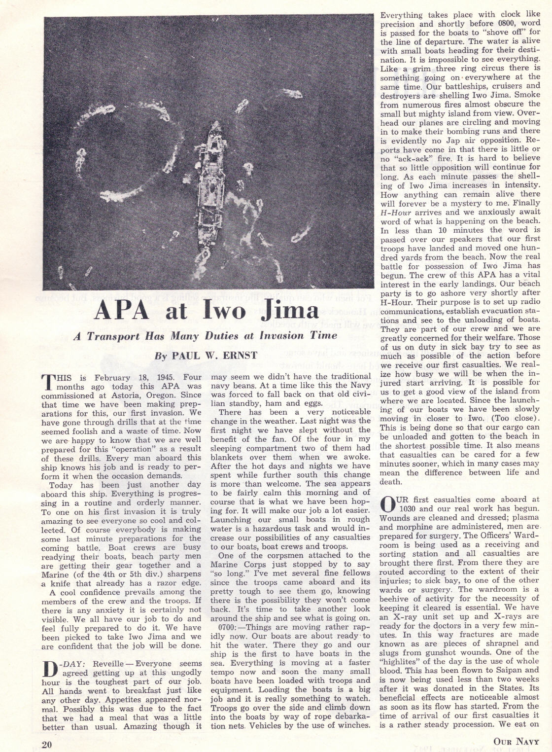 APA at Iwo Jima